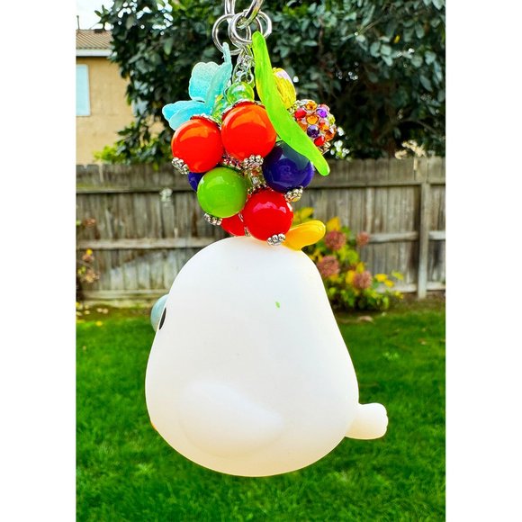 Amuse Kotori Tai Tropical Cockatoo Parrot Keychain Purse Charm - Picture 9 of 11